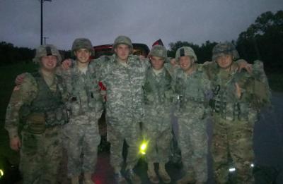 ROTC road march team