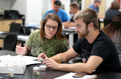 Students in a conservation biology course at UW-Stout.