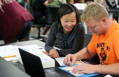 UW-Stout students in an Environmental Science class.